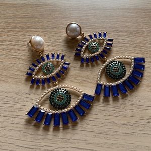 Earrings Eye fancy luxury jewelry cute stylish shiny